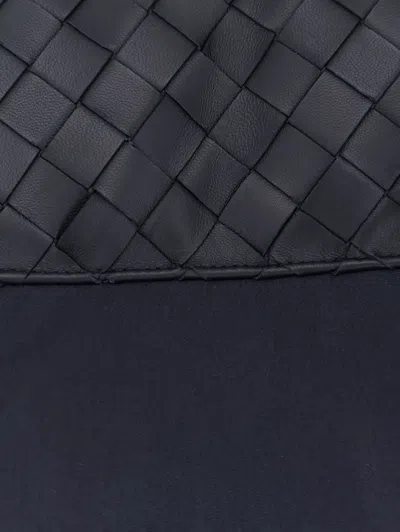 Bottega Veneta Men Midnight Blue Cotton Blend Down Jacket In Black