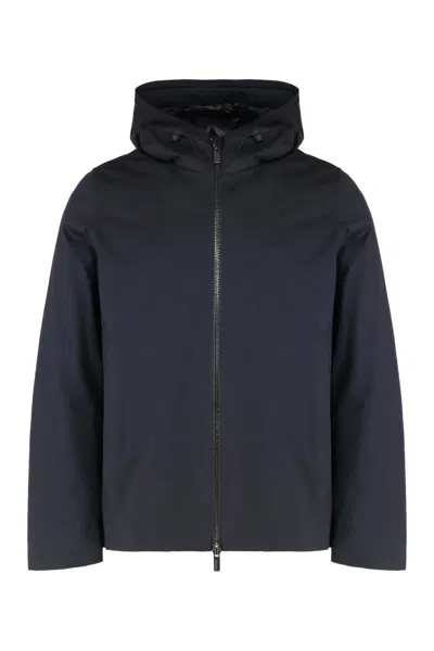 Rrd Terzilio Floating Storm Zipped-hooded Jacket In Blue