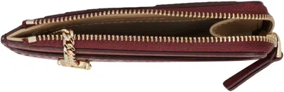 Marc Jacobs The Top Zip Multi Wallet Leather In Burgundy