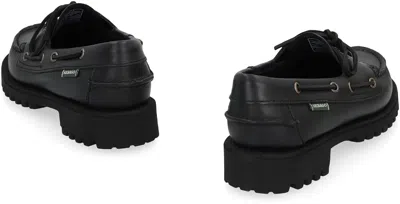 Sebago Black Ranger Moc Soft Loafers In Black