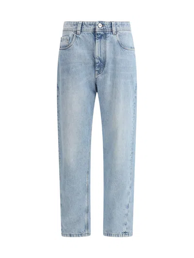 Brunello Cucinelli Straight Jeans In Blue