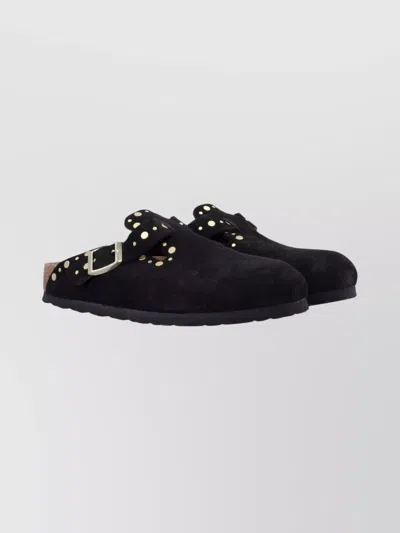 Birkenstock Contoured Sandals With Adjustable Straps And Ergonomic Footbed In Black