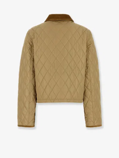 Burberry Quilted Nylon Cropped Jacket In Multi