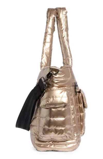 Think Royln Two Faced Reversible Tote In Neutral