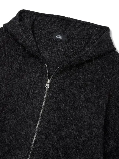 Studio Tomboy Zip-up Hoodie In Black