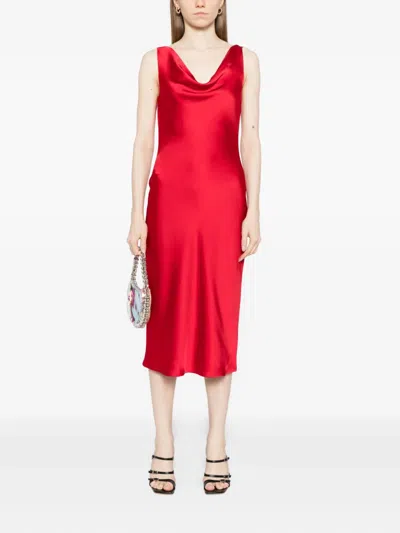 Norma Kamali Maria Dress In Red