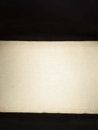 Pre-owned Balenciaga 2016 Canvas Navy Cabas S Tote Bag In White