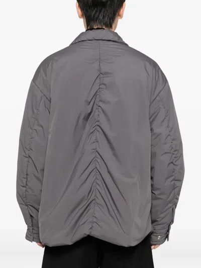 Songzio Ruched Padded Jacket In Gray