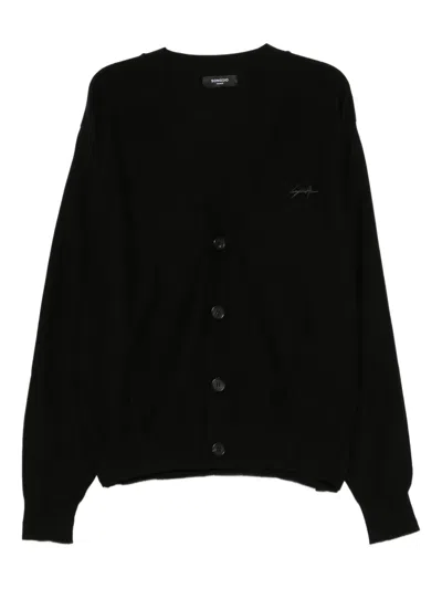 Songzio Edge Fold Cardigan In Black
