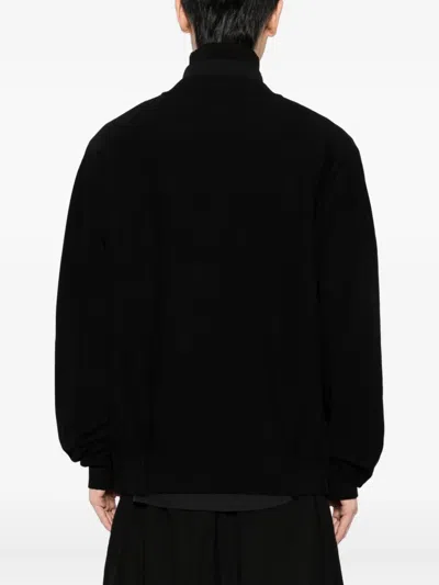 Songzio Edge Fold Cardigan In Black