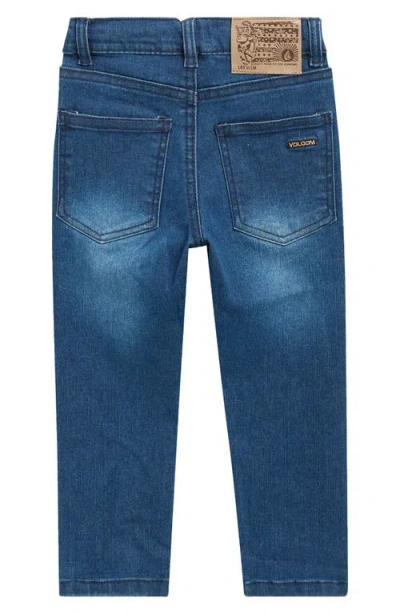 Volcom Kids' Washed Canvas Jacket, T-shirt & Jeans Set In Multi