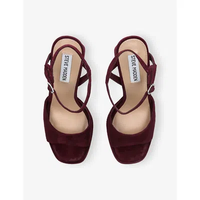 Steve Madden Sandals In Burgundy