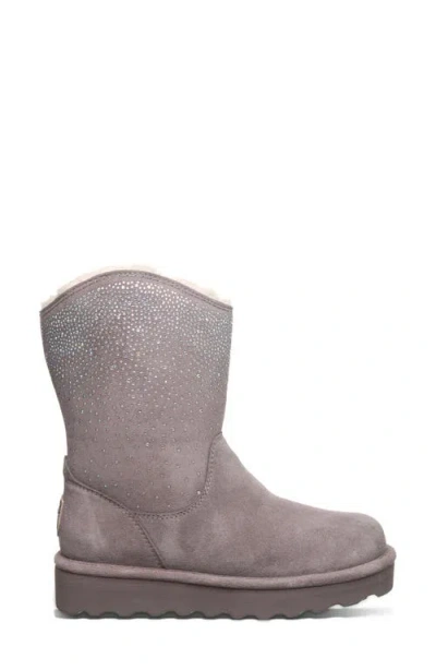 Bearpaw Glam Platform Western Boot In Gray