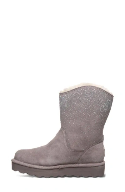 Bearpaw Glam Platform Western Boot In Gray