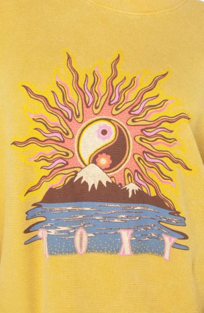 Roxy East Side Long Sleeve T-shirt In Yellow