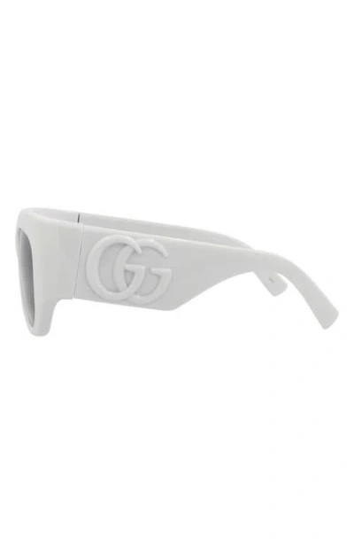 Gucci 53mm Square Sunglasses In Gray