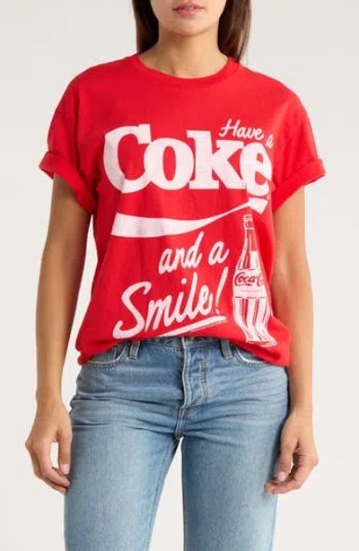 Junk Food Have A Coke Cotton Graphic T-shirt In Red