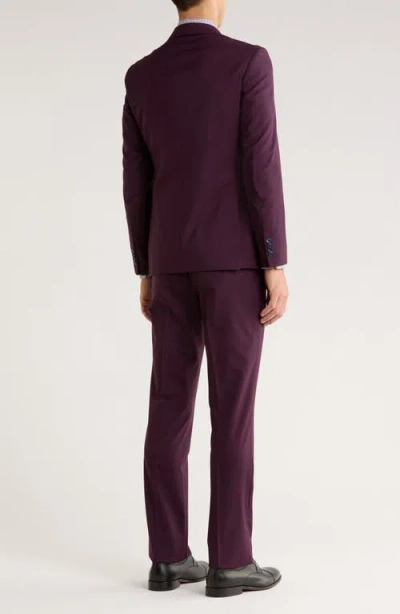 John Varvatos Star Usa Wool Suit In Burgundy