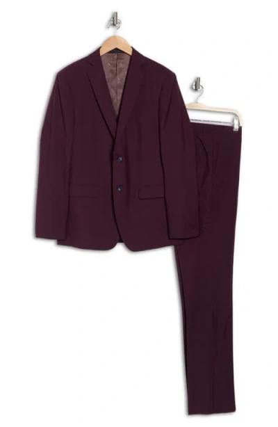 John Varvatos Star Usa Wool Suit In Burgundy