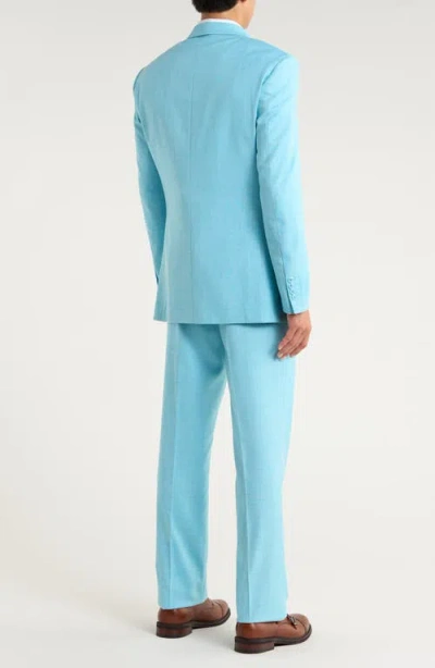 Zegarie Aqua Mélange 3-piece Suit In Blue