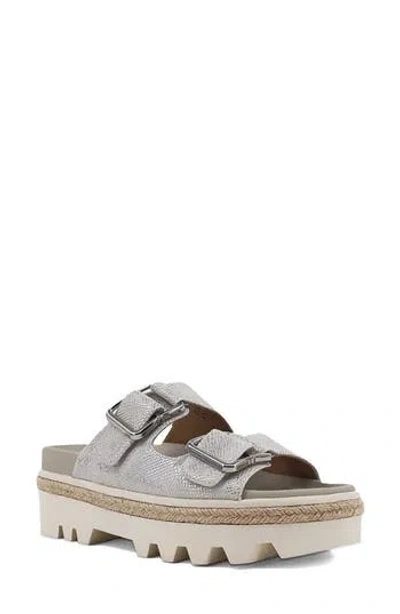 Shushop Xyla Lug Sole Sandal In Gray