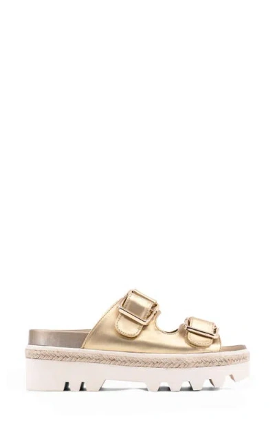 Shushop Xyla Lug Sole Sandal In Gold