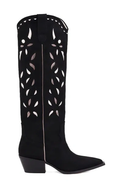 Shushop Zooey Western Boot In Black