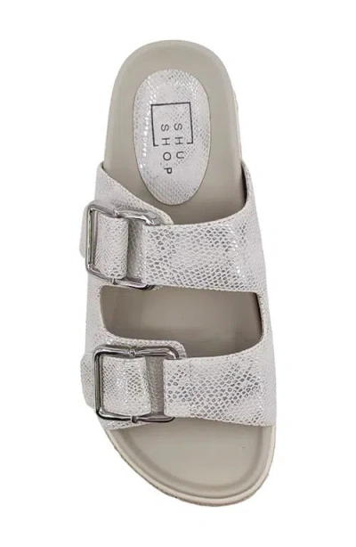 Shushop Xyla Lug Sole Sandal In Gray