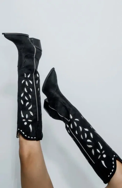 Shushop Zooey Western Boot In Black