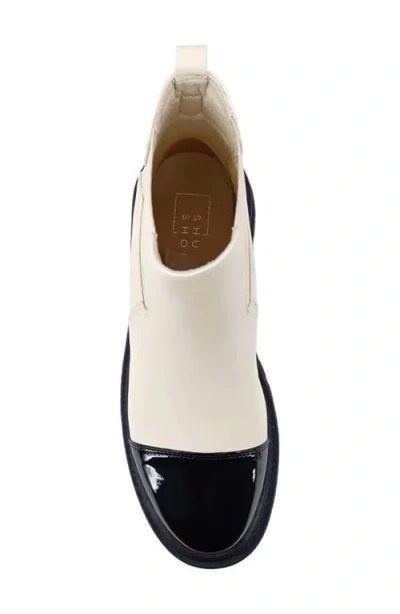 Shushop Zeina Lug Sole Chelsea Boot In Neutral