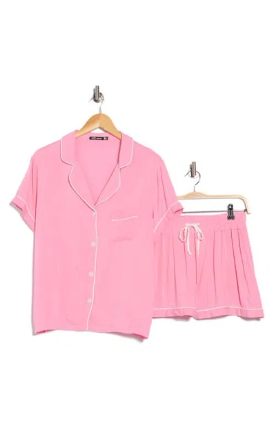 Tart Dixie Short Sleeve Pajamas Set In Pink