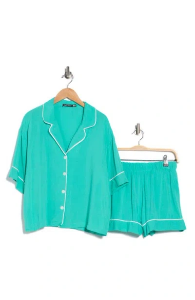 Tart Kine Short Sleeve Pajamas Set In Green
