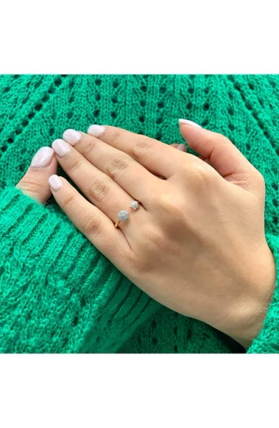 Luvmyjewelry Dreamer Full Moon & Star Diamond Ring In Gold