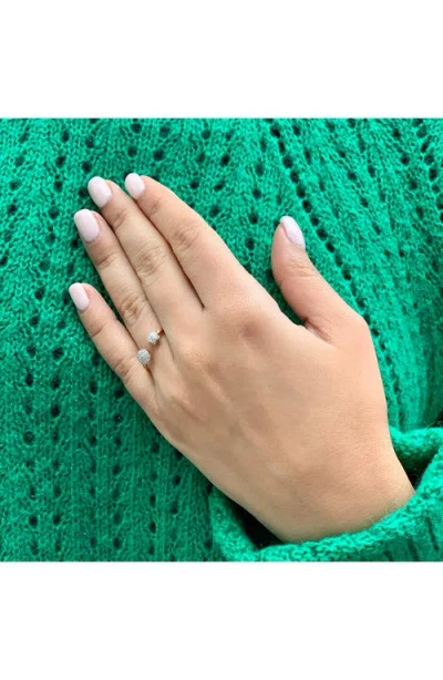 Luvmyjewelry Dreamer Full Moon & Star Diamond Ring In Gold