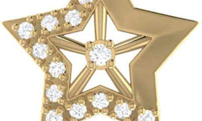 Luvmyjewelry Dreamer Lucky Star Diamond Charm Ring In Gold