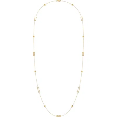 Luvmyjewelry Home Traffic Light Diamond Station Necklace In Gold