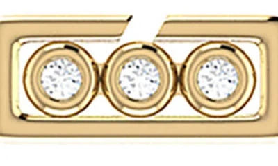 Luvmyjewelry Home Traffic Light Diamond Station Necklace In Gold