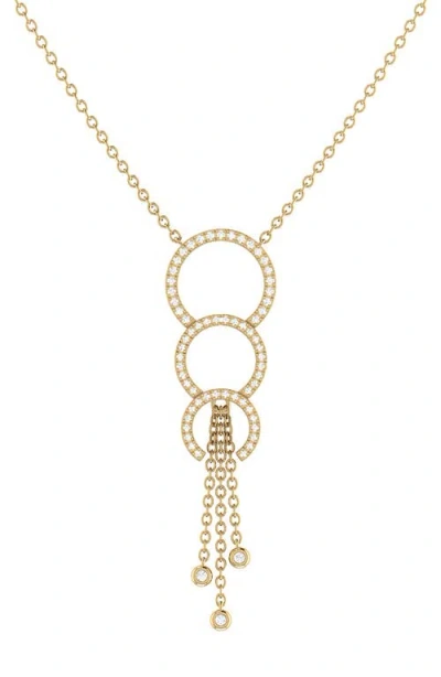 Luvmyjewelry Home Chandelier Trio Diamond Pendant Necklace In Gold