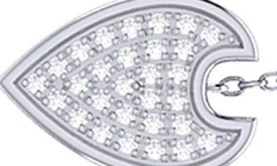 Luvmyjewelry Avani Raindrop Diamond Station Necklace In Metallic