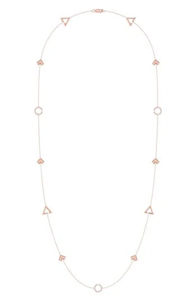 Luvmyjewelry Avani Skyline Diamond Station Necklace In Gold