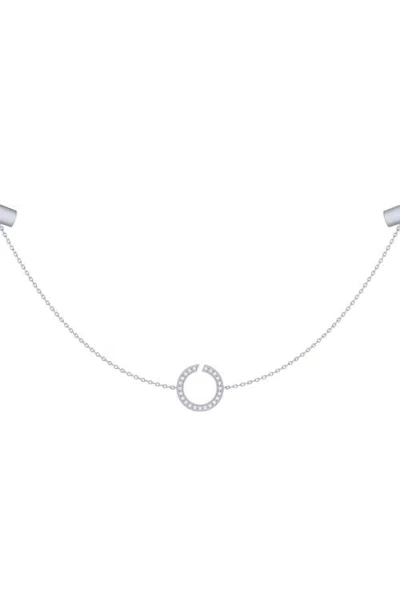 Luvmyjewelry Avani Skyline Diamond Station Necklace In Metallic