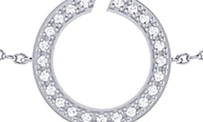 Luvmyjewelry Avani Skyline Diamond Station Necklace In Metallic