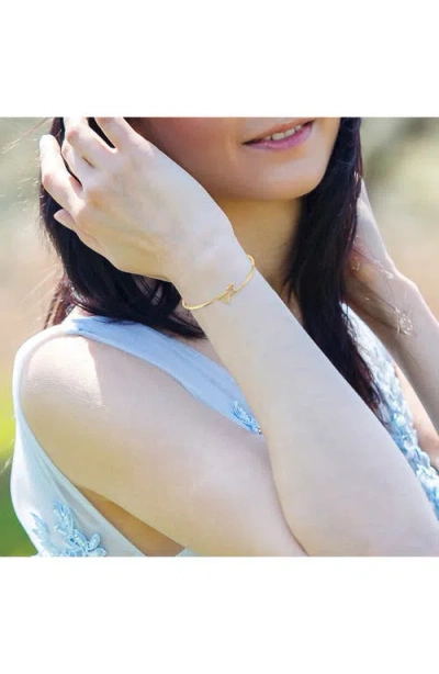 Luvmyjewelry Skyscraper Roof Diamond Cuff Bracelet In Gold