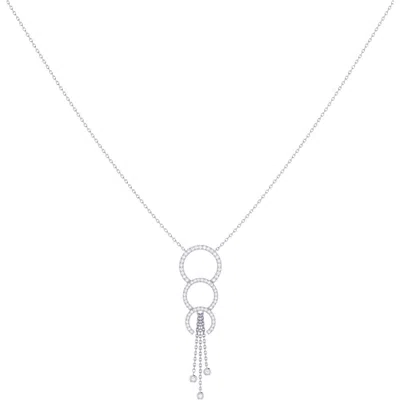 Luvmyjewelry Home Chandelier Trio Diamond Pendant Necklace In Metallic