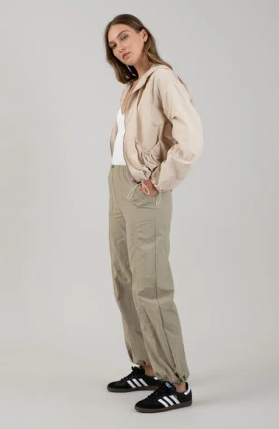 Blu Pepper Drawcord Toggle Hooded Jacket In Brown