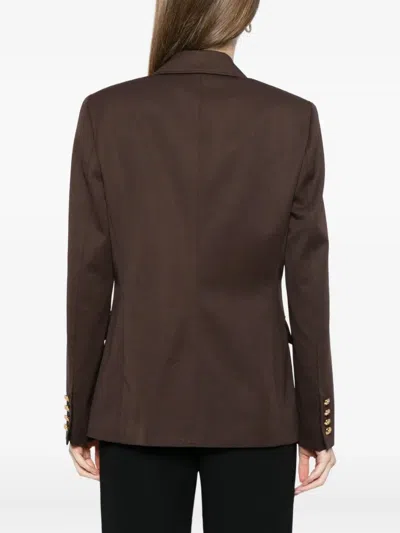 Nili Lotan Nelson Virgin Wool Blazer In Brown