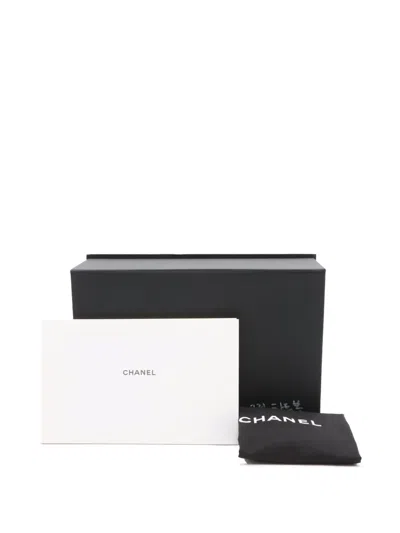 Pre-owned Chanel 2021-2025 Mini Quilted Caviar Sweetheart Flap Crossbody Bag In Green