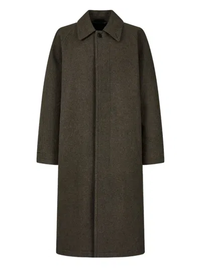 Studio Tomboy Buttoned-fastening Coat In Brown