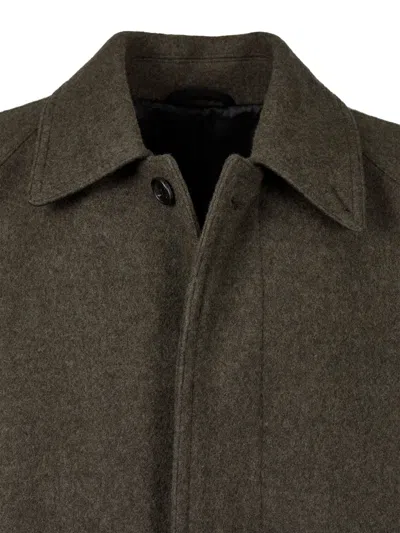 Studio Tomboy Buttoned-fastening Coat In Brown