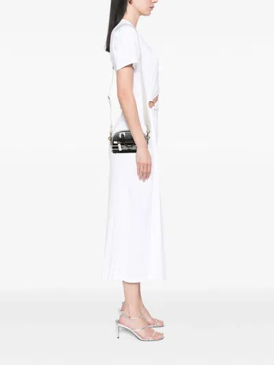 Pre-owned Dior 2022 Micro Leather  Vibe Zip Bowling Bag Satchel In Black